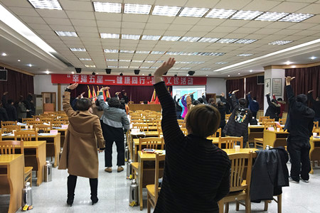 常州钟楼五星街道进行八段锦养生健身操讲座