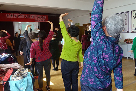 常州钟楼都市桃源社区养生气功“八段锦”培训班开班