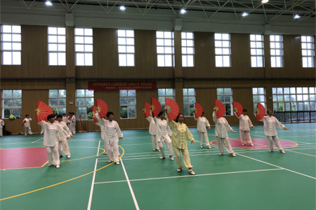 2018年全国老年人太极拳健身推广大联动江苏•常州分会场钟楼永红、南大街街道太极拳（剑、扇）展示交流活动