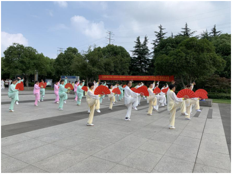 2019年全国老年人太极拳健身推广大联动江苏•常州分会场暨钟楼区西林、北港街道太极拳（剑）展示交流活动隆重举行